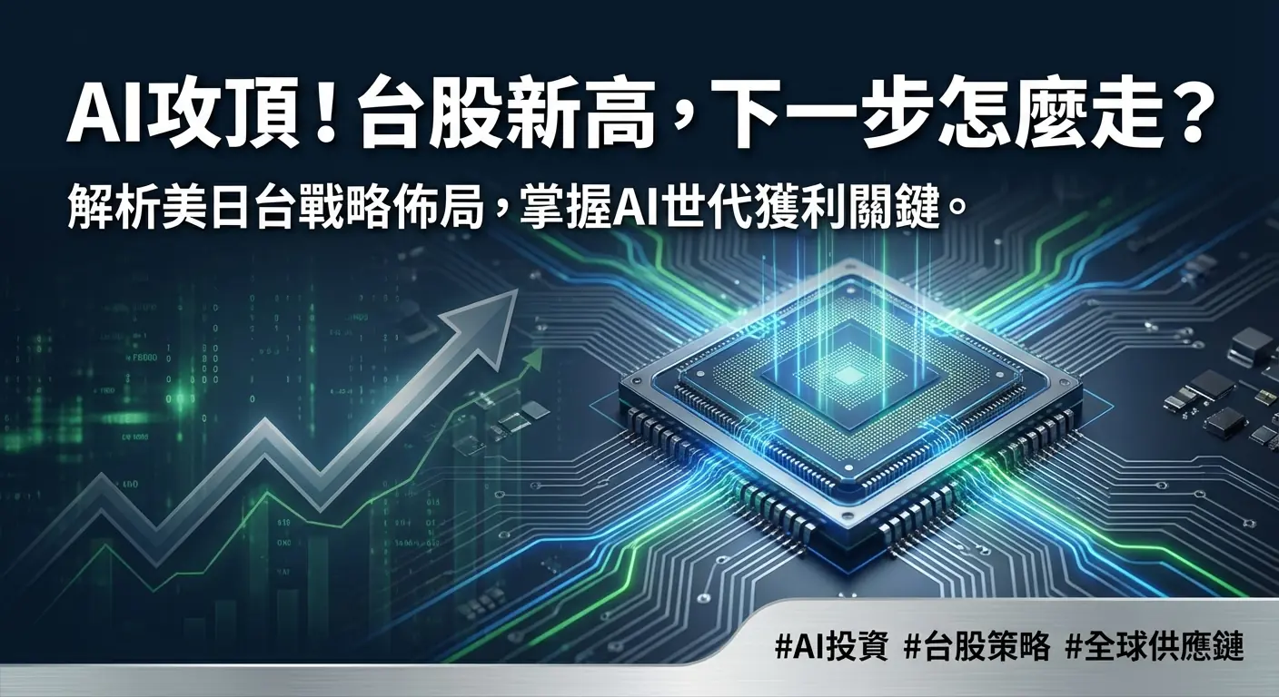台股：不只台積電(2330)與輝達(NVDA)！專家揭示台股下一波獲利引擎：抓住3大關鍵賽道